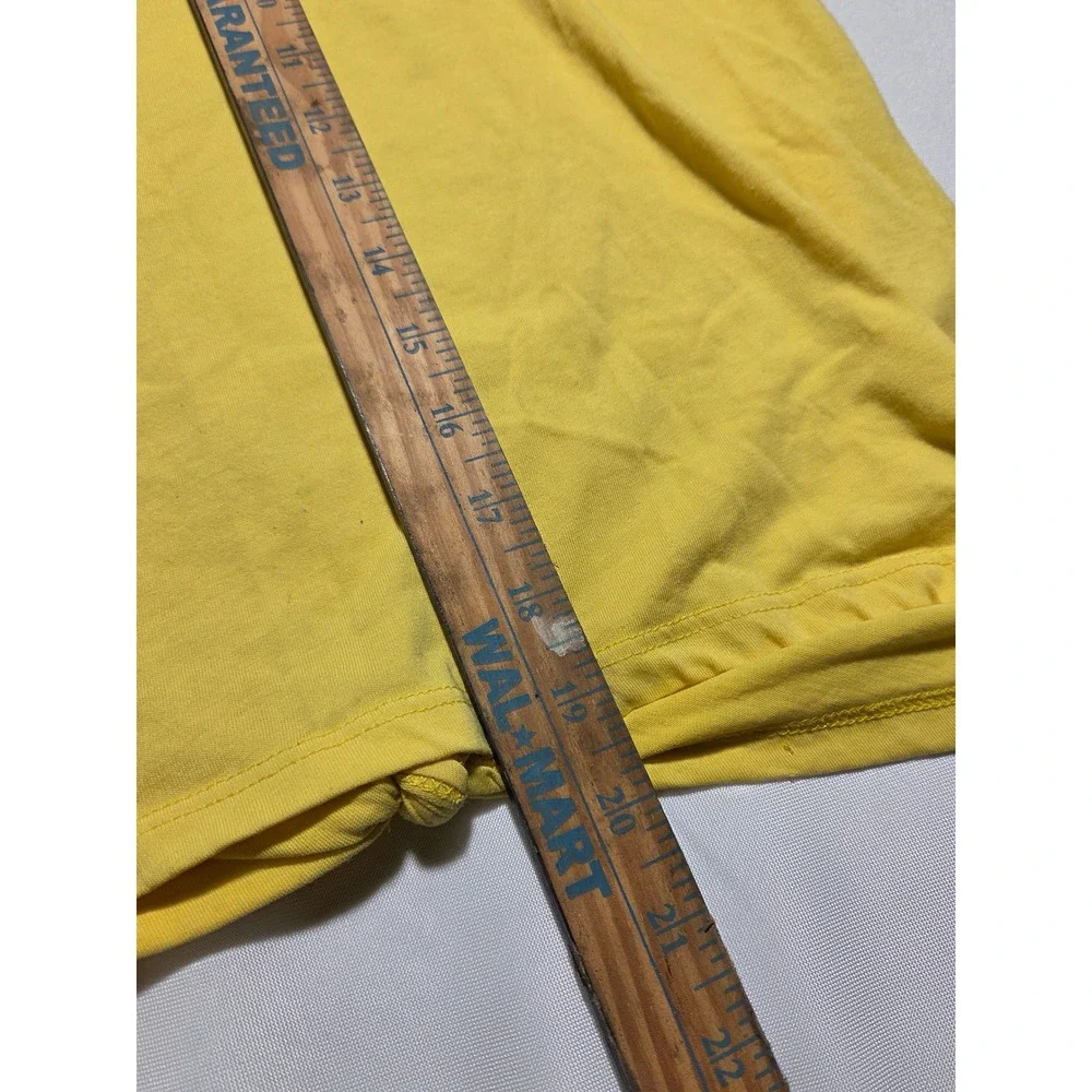 Abercrombie Kids Yellow‎ Tank Top Glitter Logo Front Tie Knot Size 11/12